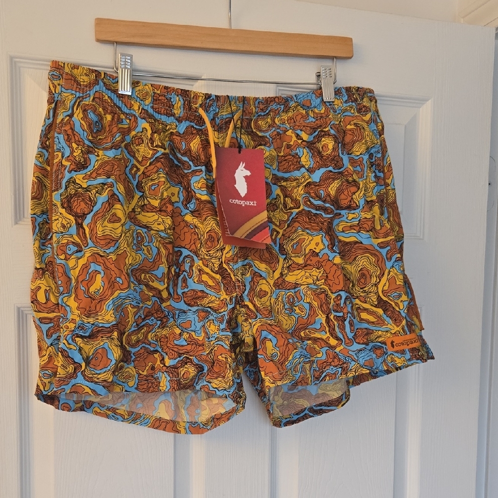Cotopaxi Vibrant Patterned Swim Trunks